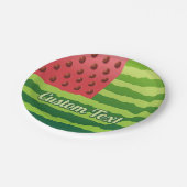 Papierplatte für Wassermelonen Pappteller (Schrägansicht)