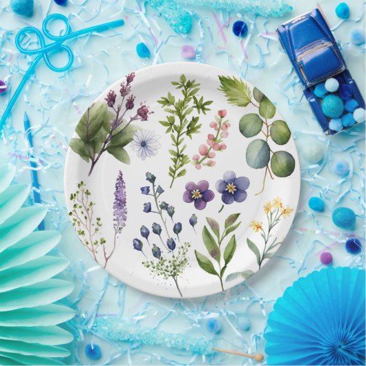 Papierplatte für Wildblumen Pappteller (Party)