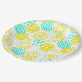 Papierplatte für Zitronen Pappteller (Schrägansicht)