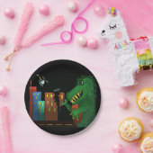 Papierplatte. Godzilla Pappteller (Party)