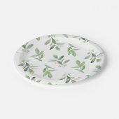 Papierplatte - Grünflächen Pappteller (Schrägansicht)