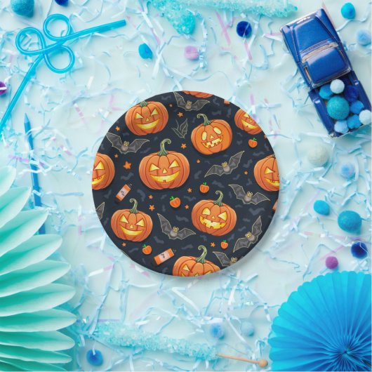Papierplatte Halloween Pumkin Pappteller (Party)