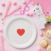 Papierplatte - Herz Pappteller (Party)