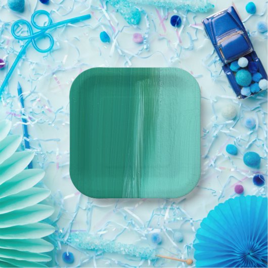 Papierplatte in Bermuda-Uferdesign Pappteller (Party)