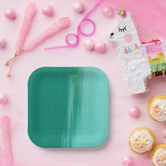 Papierplatte in Bermuda-Uferdesign Pappteller (Party)