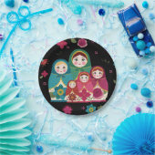 Papierplatte in russischen Dollars Pappteller (Party)