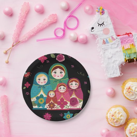 Papierplatte in russischen Dollars Pappteller (Party)