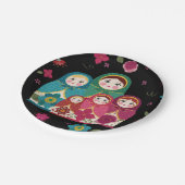 Papierplatte in russischen Dollars Pappteller (Schrägansicht)