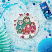 Papierplatte in russischen Dollars Pappteller (Party)