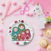 Papierplatte in russischen Dollars Pappteller (Party)