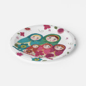 Papierplatte in russischen Dollars Pappteller (Schrägansicht)