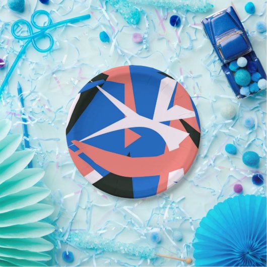 Papierplatte inspiriert durch Matisse Pappteller (Party)