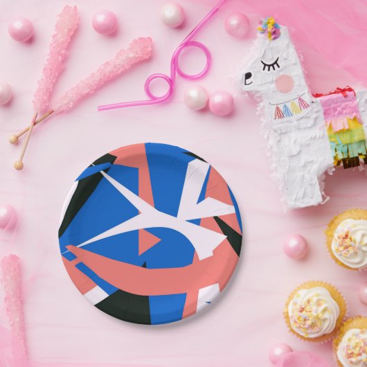 Papierplatte inspiriert durch Matisse Pappteller (Party)