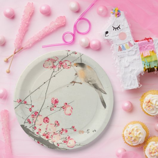 PAPIERPLATTE: JAPANESE WOODBLOCK : OHARA KOSON PAPPTELLER (Party)