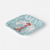 Papierplatte Junge Cowboy und Pferd Pappteller (Gewinkelt)