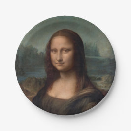 PAPIERPLATTE: LEONARDO DA VINCI: MONA LISA PAPPTELLER