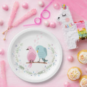 PAPIERPLATTE: LIEBE VÖGEL PAPPTELLER (Party)