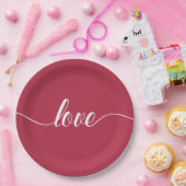 Papierplatte Liebevalentines Tagesder Pappteller (Party)