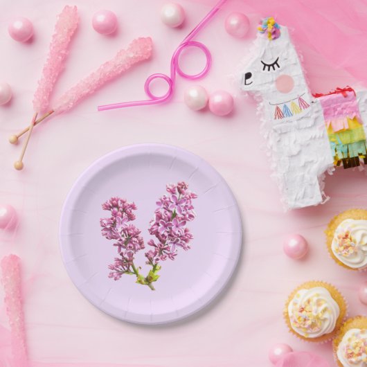 Papierplatte - Lilac Blossom Pappteller (Party)