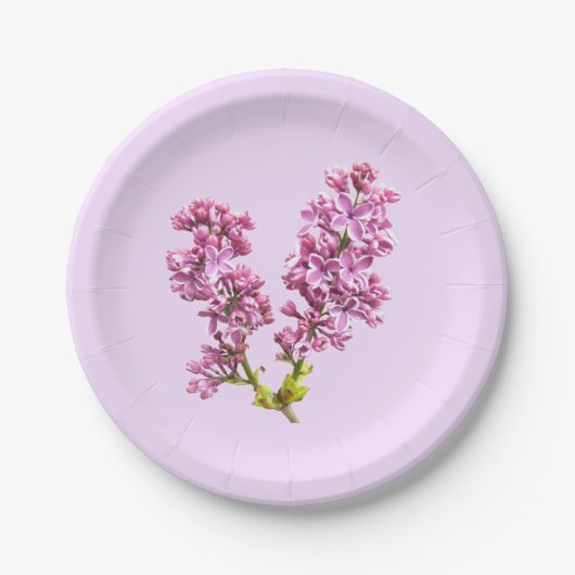 Papierplatte - Lilac Blossom Pappteller (Vorderseite)