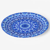 Papierplatte Mandala Mehndi Style G403 Pappteller (Schrägansicht)