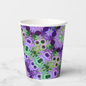 Papierplatte Mandala rundes Muster kaleidoscope re Pappbecher (Rückseite)