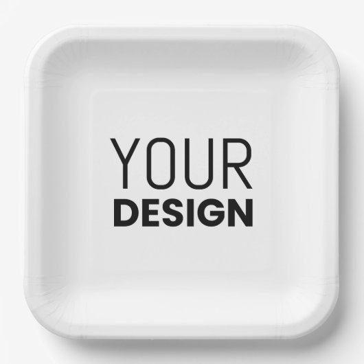 Papierplatte [Mehrere Formen und Größen] Pappteller (Vorderseite)