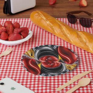 Papierplatte mit deutschem Farbdesign Pappteller