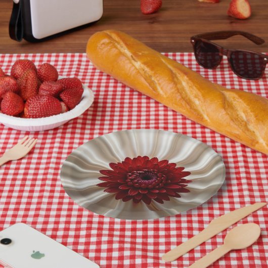 Papierplatte mit japanischer Farbgestaltung Pappteller (Picknick)