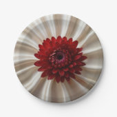 Papierplatte mit japanischer Farbgestaltung Pappteller (Vorderseite)