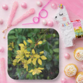 PAPIERPLATTE MIT NATURSCHUTZNACHRICHT PAPPTELLER (Party)