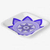 PAPIERPLATTE MIT SCHÖNER KUNST DER BLUME PAPPTELLER (Gewinkelt)