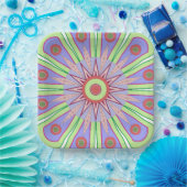 PAPIERPLATTE MIT SCHÖNER KUNST DER BLUME PAPPTELLER (Party)