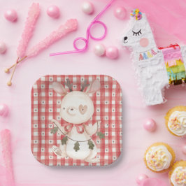 Papierplatte mit Weihnachtsfigur Pappteller