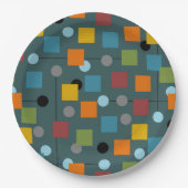 Papierplatte - Moderne Mitte des 1.3. Nahtlos Pappteller (Vorderseite)