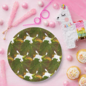 Papierplatte - Mosaik aus grünem Traubenleder Pappteller (Party)