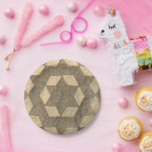 Papierplatte - Muster für Quilt-Blöcke Pappteller (Party)