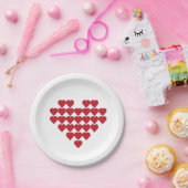 Papierplatte Niedlich Hearts Romantische Geburtsta Pappteller (Party)