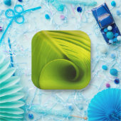 Papierplatte."Öko-freundliche Elegance: Leaf Desig Pappteller (Party)