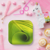 Papierplatte."Öko-freundliche Elegance: Leaf Desig Pappteller (Party)