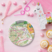 Papierplatte - Orientierungskarte Pappteller (Party)