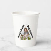 Papierplatte Pappbecher (Rückseite)