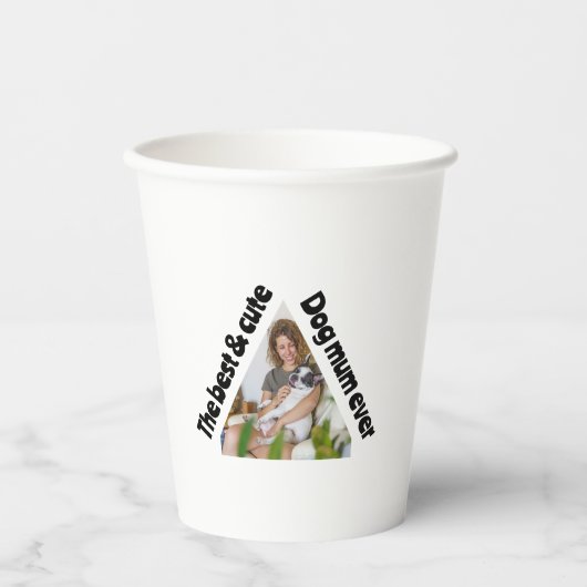 Papierplatte Pappbecher (Vorderseite)