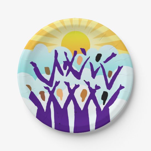 Papierplatte Pappteller (Vorderseite)