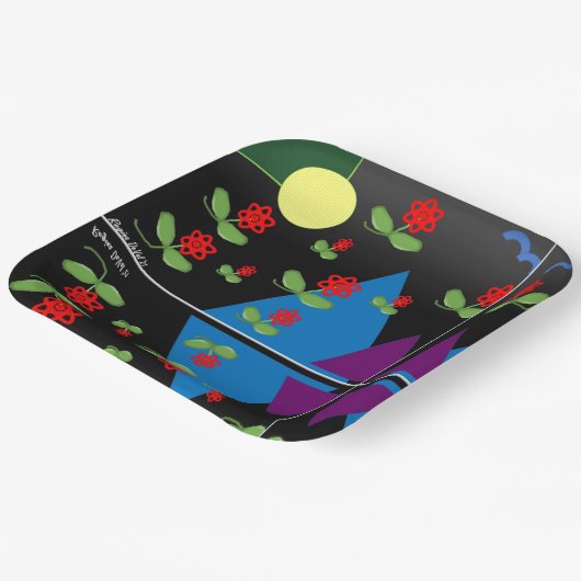 Papierplatte Pappteller (Gewinkelt)