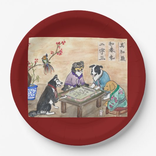 Papierplatte Pappteller (Vorderseite)