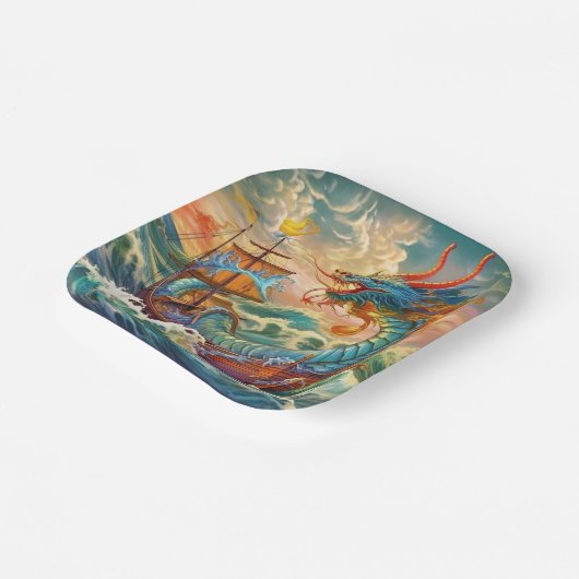 Papierplatte Pappteller (Gewinkelt)