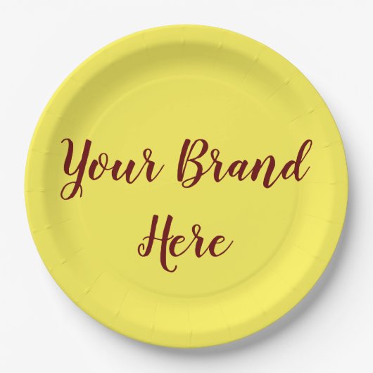 Papierplatte Pappteller (Vorderseite)