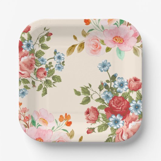 Papierplatte Pappteller (Vorderseite)