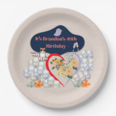 Papierplatte Pappteller (Vorderseite)